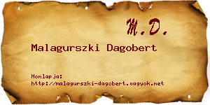 Malagurszki Dagobert névjegykártya